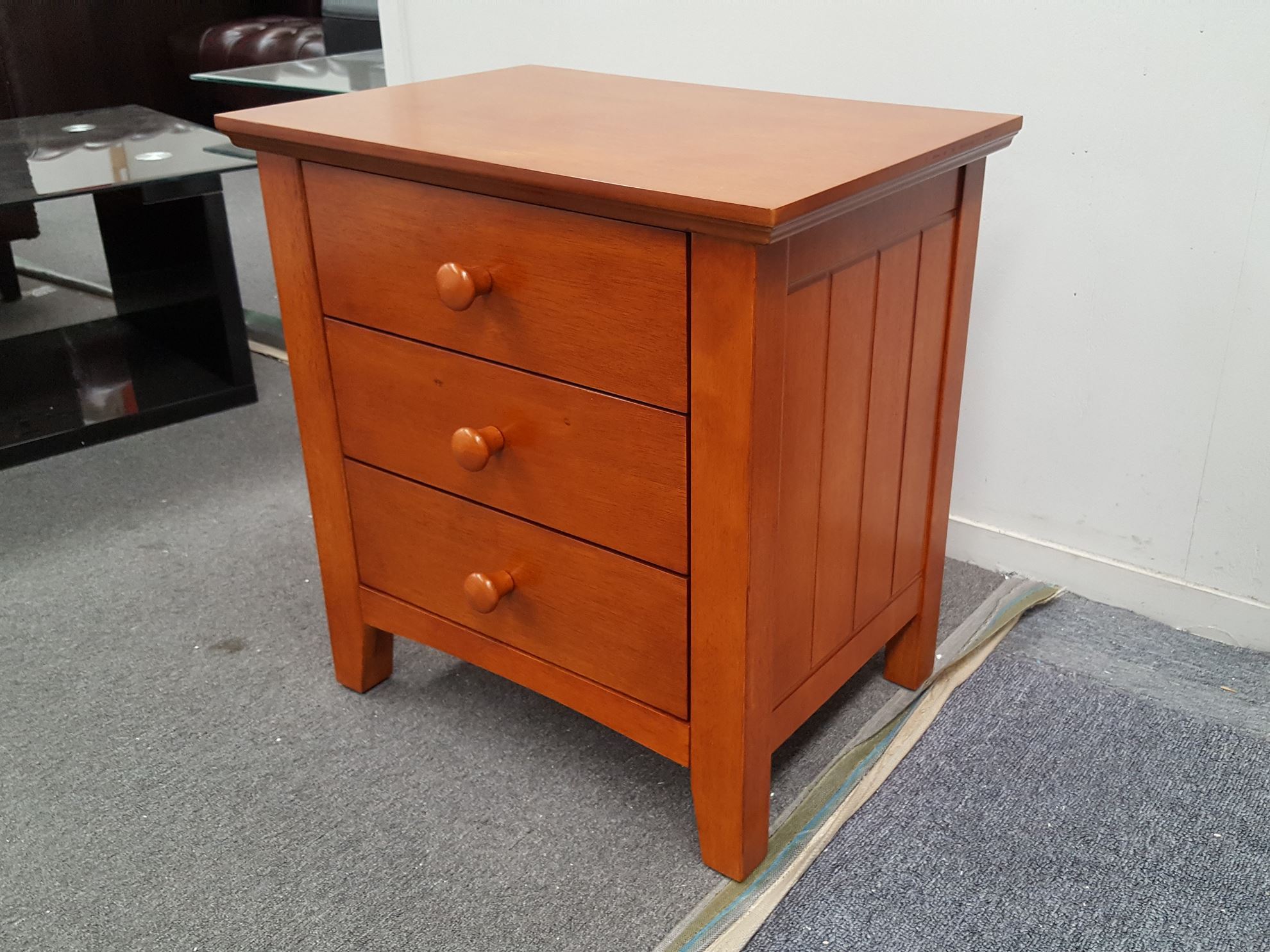 Furniture Place 2x Antique Oak IVY2 BEDSIDE TABLE
