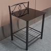 Picture of Jane Bedside Table Metal Platinum Colour Malaysian Made