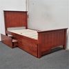 Picture of Eddie Single Bed Solid Hardwood Oak Malaysian Made