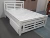 Picture of Ashley  Double Bed Solid Hardwood White Malaysian Made