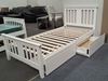 Picture of Holly  King Single Bed Solid Hardwood White Malaysian Made