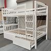 Picture of Miki  Higher King Single Bunk Bed with Mattresses Solid Hardwood White