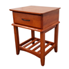 Picture of Matata Bedside Table 1 Drawer Semi Assembled Oak Malaysian Made