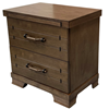 Picture of Borneo Bedside Table 3 Drawer Fully Assembled Charcoal Brown Grey Colour Malaysian Made