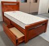 Picture of Beverly Single Bed Solid Hardwood Oak Malaysian Made