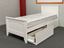 Picture of Emilia Solid Hardwood Single Bed with Drawers & Mattress– White Timeless Design | Made in Malaysia