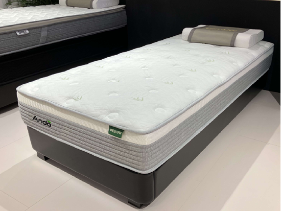 Picture of Anda Standard Single Mattress Thick Top Pillow Layers with 5 Zone Pocket Spring, cool Gel Foam & Edge Structure
