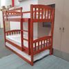 Picture of Miki Higher Solid Hardwood Bunk Bed – Single (Antique Oak) | Made in Malaysia