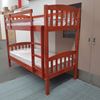 Picture of Miki Higher Solid Hardwood Bunk Bed – Single (Antique Oak) | Made in Malaysia