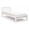 Picture of Miki Solid Hardwood Single Bed with Pull-Out Trundle– White | Made in Malaysia
