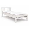 Picture of Miki Solid Hardwood Single Bed with Mattress (White) | Made in Malaysia