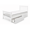 Picture of Cooper Solid Hardwood Single Bed with Drawers – White Sleek Design | Made in Malaysia