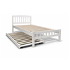 Picture of Miki Solid Hardwood King Single Bed – White Finish | Made in Malaysia