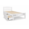 Picture of Miki Solid Hardwood King Single Bed – White Finish | Made in Malaysia