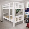 Picture of Miki High Solid Hardwood Single Bunk Bed – White