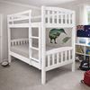 Picture of Miki High Solid Hardwood Single Bunk Bed – White