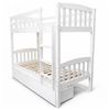Picture of Miki High Solid Hardwood Single Bunk Bed – White