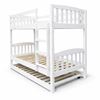 Picture of Miki High Solid Hardwood Single Bunk Bed – White