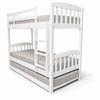 Picture of Miki High Solid Hardwood Single Bunk Bed – White