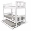Picture of Miki High Solid Hardwood Single Bunk Bed – White