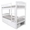 Picture of Miki High Solid Hardwood Single Bunk Bed – White