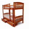 Picture of Miki High Solid Hardwood Single Bunk Bed – Antique Oak