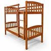 Picture of Miki High Solid Hardwood Single Bunk Bed – Antique Oak