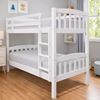 Picture of Miki High Solid Hardwood Single Bunk Bed with Storage Drawers – White