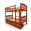 Picture of Miki Solid Hardwood Single Bunk Bed – Antique Oak