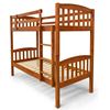 Picture of Miki High Solid Hardwood Single Bunk Bed – Antique Oak