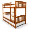 Picture of Solid Hardwood Single over Single Bunk Bed – Antique Oak High