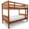 Picture of Miki Solid Hardwood King Single Bunk Bed – Antique Oak