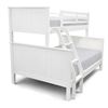 Picture of Emily Solid Hardwood Single over Double Bunk Bed - White Built to Higher Standards- Includes Mattresses