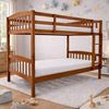 Picture of Miki Solid Hardwood King Single Bunk Bed with Storage Drawers – Antique Oak