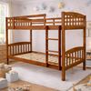 Picture of Miki Solid Hardwood King Single Bunk Bed with Storage Drawers – Antique Oak