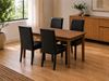 Picture of Alba Wooden Dining Table 1200x750mm – Walnut Colour, 20mm Slab-Style Top, 4 Seats