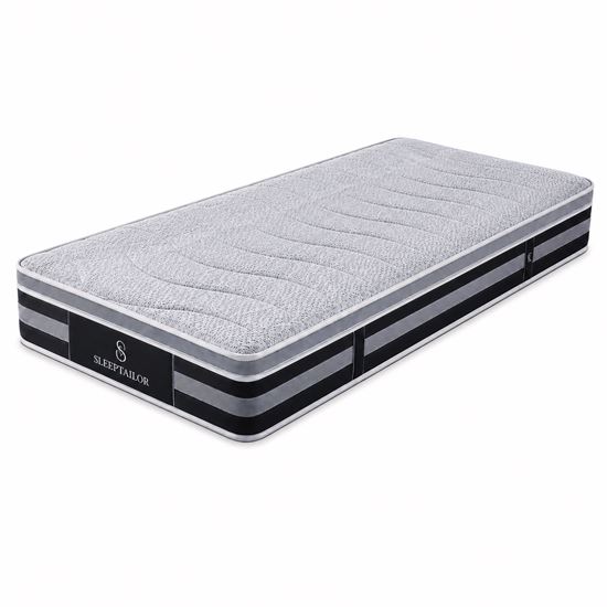 Picture of Enzo King Single Mattress – Pocket Spring Pillow Top with Latex Comfort Layer & Foam Encased Edge Support