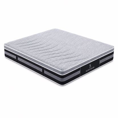 Picture of Enzo Super King Mattress – Pocket Spring Pillow Top with Latex Comfort Layer & Foam Encased Edge Support