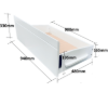 Picture of Emilia Solid Hardwood Single Bed with Pocket Spring Mattress White