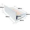 Picture of Miki Solid Hardwood Single Bed with Pocket Spring Mattress White