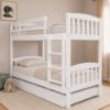 Picture of Miki Higher Solid Hardwood Single Bunk Bed – White