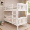 Picture of Miki Higher Solid Hardwood Single Bunk Bed – White