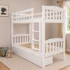 Picture of Miki Higher Solid Hardwood Single Bunk Bed – White