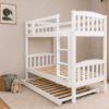 Picture of Miki Higher Solid Hardwood Single Bunk Bed – White