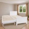 Picture of Emilia Solid Hardwood Single Bed with Pocket Spring Mattress White