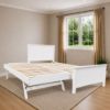 Picture of Eddie Solid Hardwood King Single Bed with Pop-Up Trundle – White