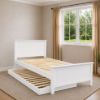 Picture of Eddie Solid Hardwood King Single Bed with Pop-Up Trundle – White