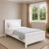 Picture of Eddie Solid Hardwood King Single Bed with Pop-Up Trundle – White