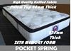 Picture of Zeta Queen Mattress Pocket Spring Memory Foam Thick Pillow Top Surrounding Edge Structure