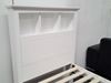 Picture of Kaylee King Single Bed Box Headboard Solid Hardwood White Malaysian Made